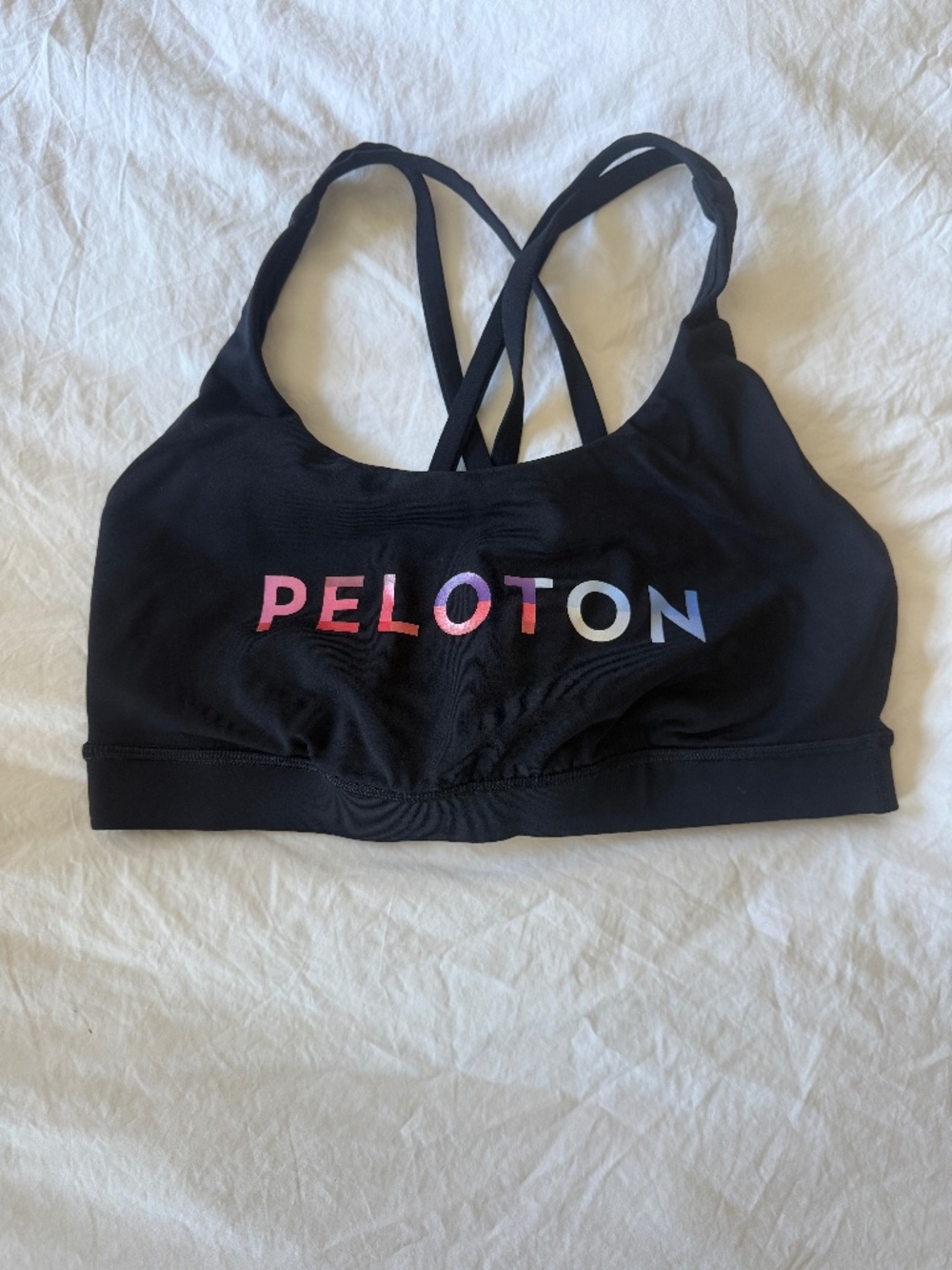 Peloton/LuLuLemon sports bra black size 8